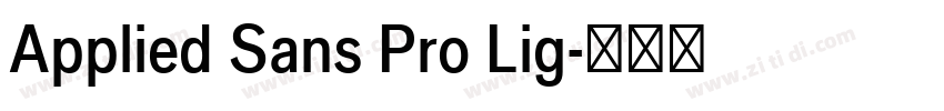 Applied Sans Pro Lig字体转换